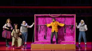 Cena da produção da ópera 'Don Giovanni' no Theatro Municipal de São Paulo [Divulgação/Larissa Paz]
