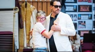 Martha Plimpton e Paulo Szot durante os ensaios da produção [Divulgação]